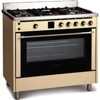 Montpellier RMC90DFMC Single Cavity Duel Fuel Range Cooker in Cream